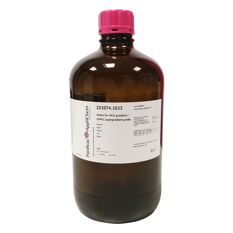Water for HPLC gradient / UHPLC supergradient grade