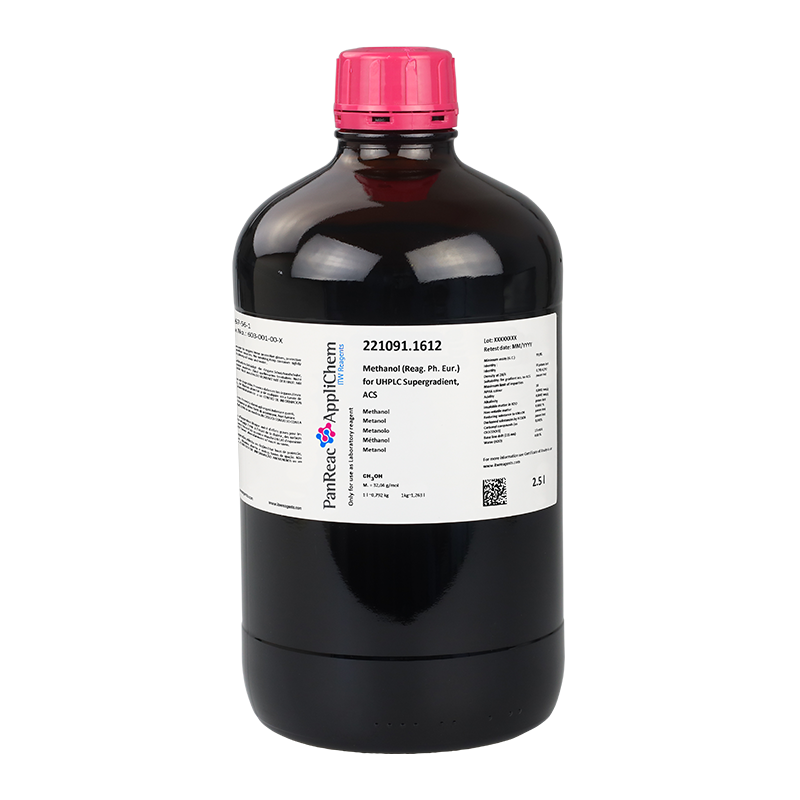 Methanol (Reag. USP, Ph. Eur.) for HPLC gradient / UHPLC supergradient grade, ACS