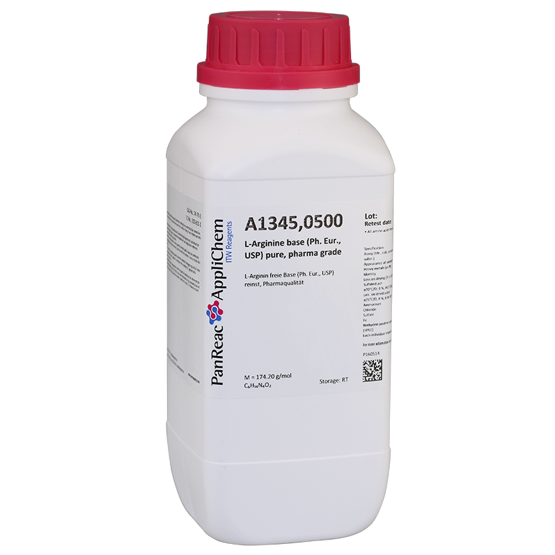 L-Arginine base (Ph. Eur., USP) pure, pharma grade