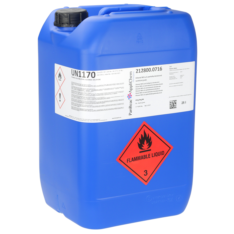 Ethanol 96 v/v partially denatured technical grade ITW Reagents