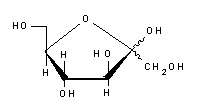 molecule for: D(-)-Fructose (USP, BP, Ph. Eur.) Pharma-Qualität, BioChemica
