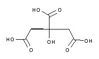 molecule for: Ácido Cítrico 1-hidrato grado técnico
