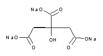molecule for: tri-Sodium Citrate 5.5-hydrate for analysis