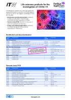 A206 - Life science products for the
investigation of COVID-19