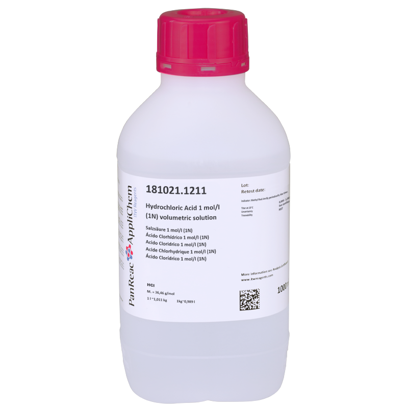 Salzsaure 1 Mol L 1n Masslosung Itw Reagents