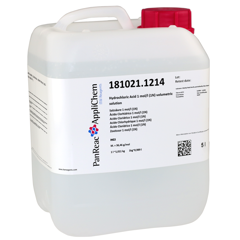 Salzsaure 1 Mol L 1n Masslosung Itw Reagents