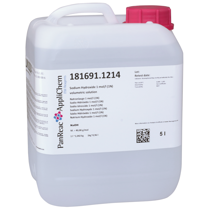 Sodium Hydroxide 1 mol/l (1N) volumetric solution ITW Reagents