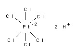 molecule for: Hexachloroplatin(IV)säure - Hexahydrat (Reag. USP, Ph. Eur.) zur Analyse, ACS