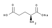 molecule for: Sodium L-Glutamate 1-hydrate (USP-NF) pure, pharma grade